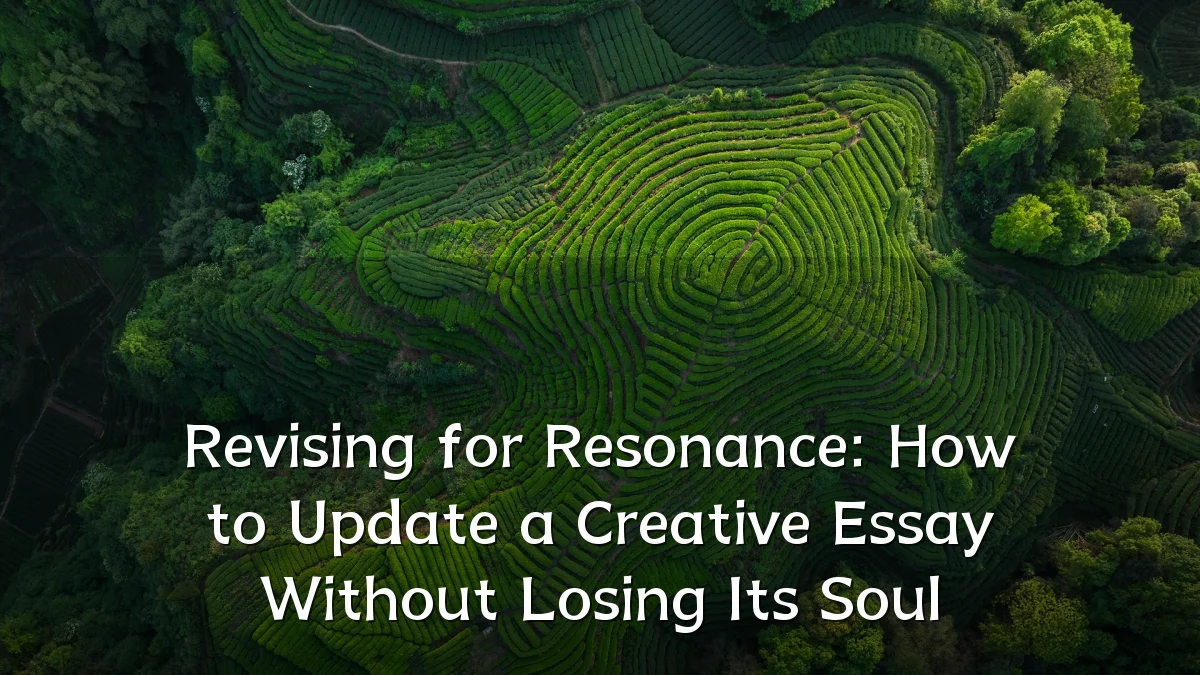 Revising for Resonance: How to Update a Creative Essay Without Losing Its Soul