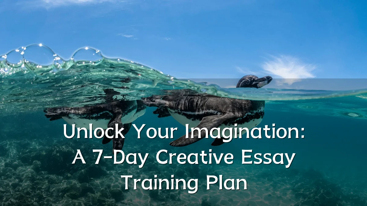 Unlock Your Imagination: A 7-Day Creative Essay Training Plan