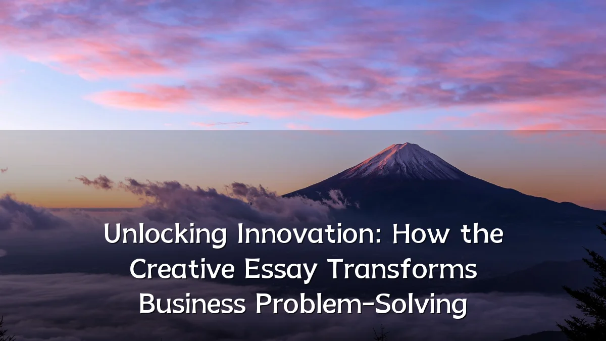 Unlocking Innovation: How the Creative Essay Transforms Business Problem-Solving