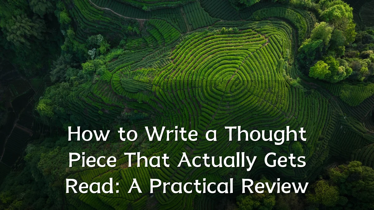 How to Write a Thought Piece That Actually Gets Read: A Practical Review