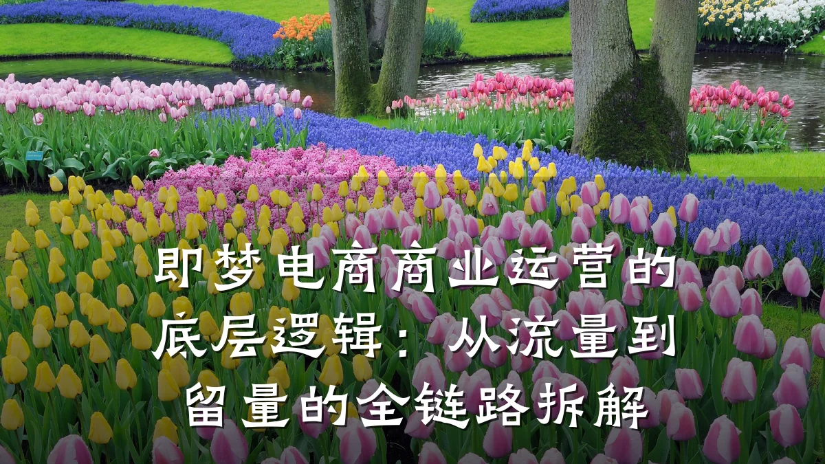 即梦电商商业运营的底层逻辑:从流量到留量的全链路拆解