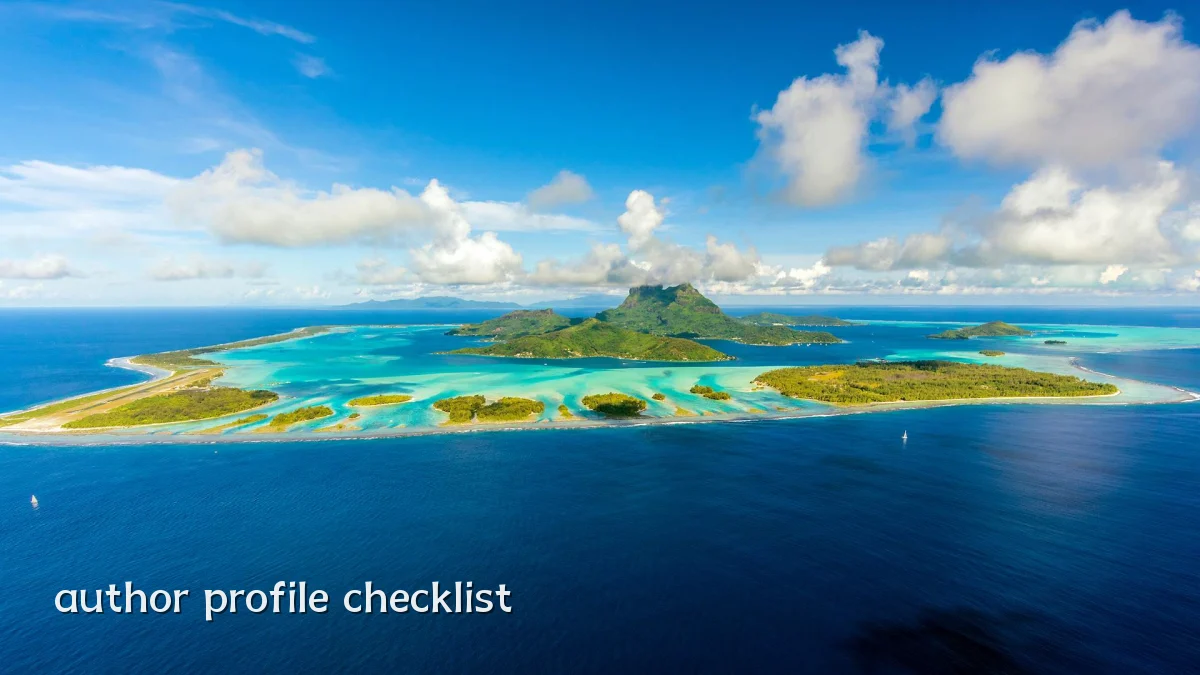author profile checklist