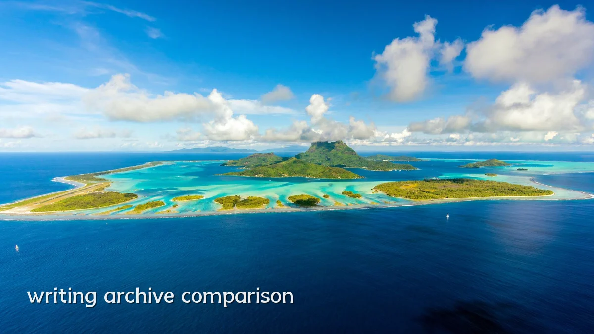 writing archive comparison
