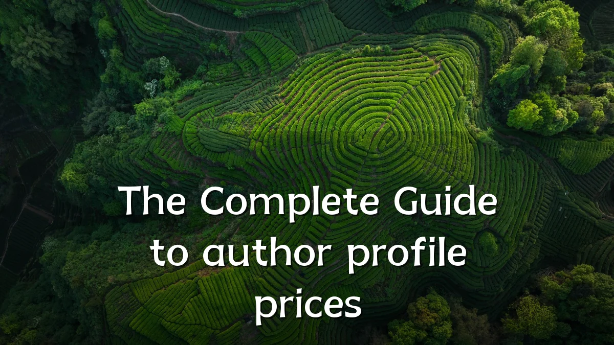 The Complete Guide to author profile prices