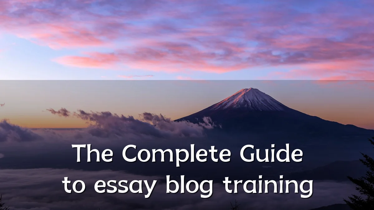 The Complete Guide to essay blog training