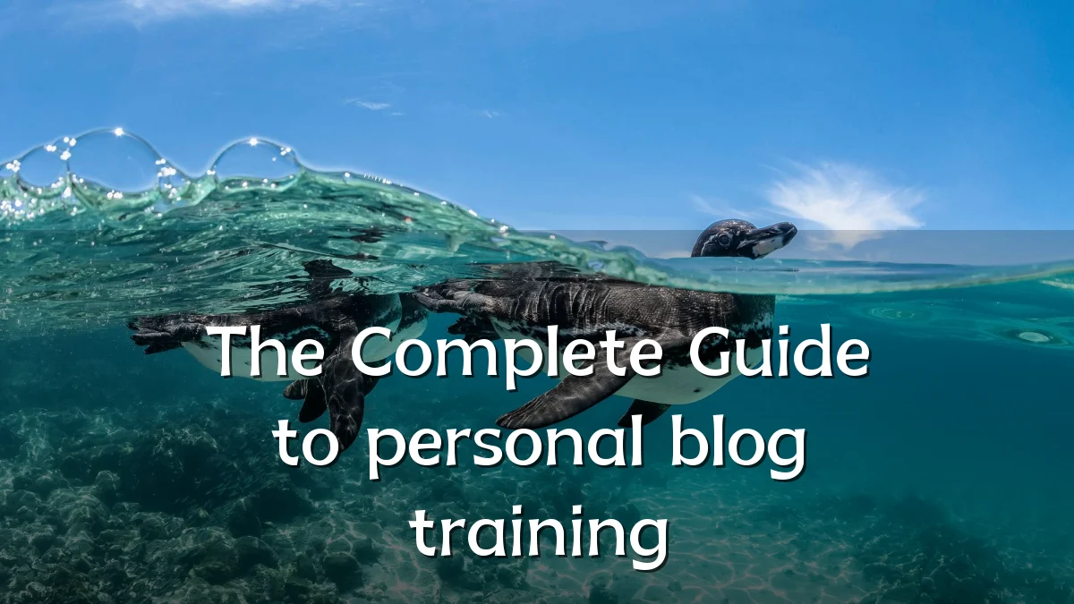 The Complete Guide to personal blog training