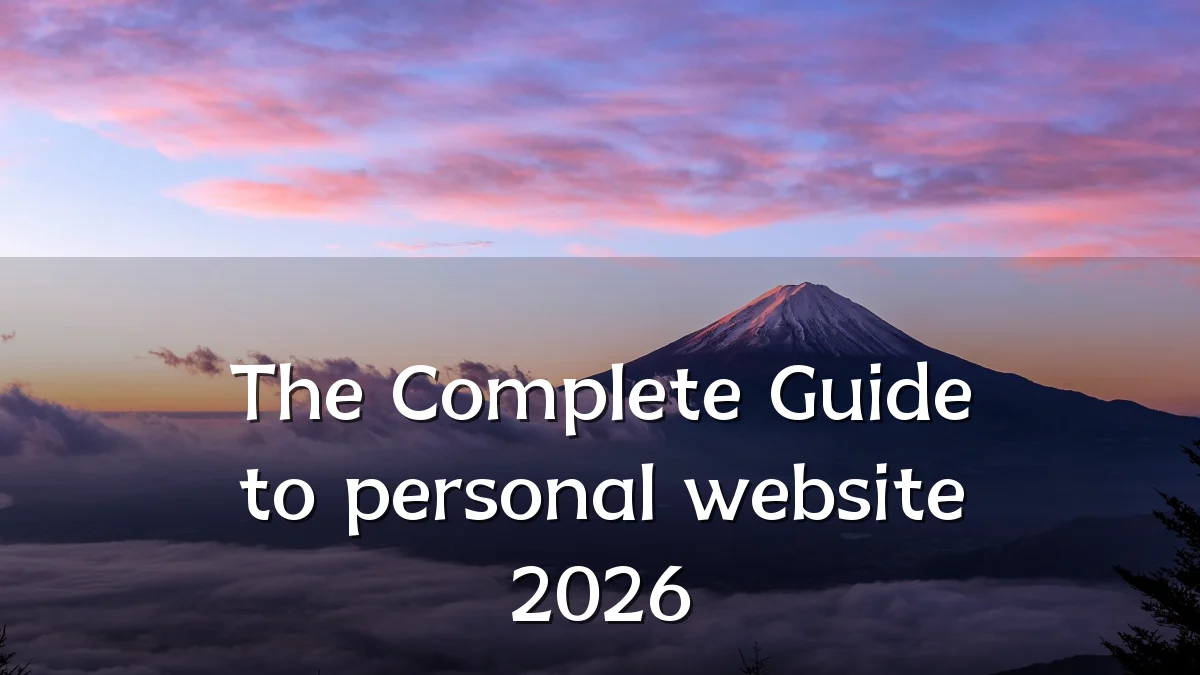 The Complete Guide to personal website 2026