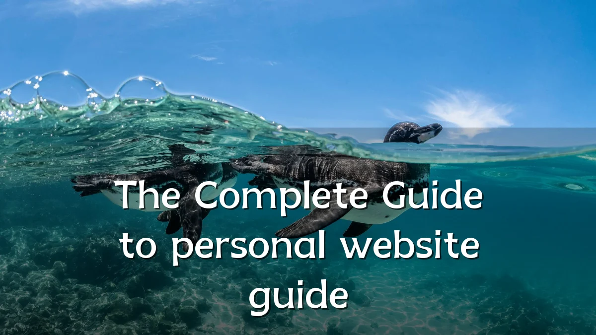 The Complete Guide to personal website guide