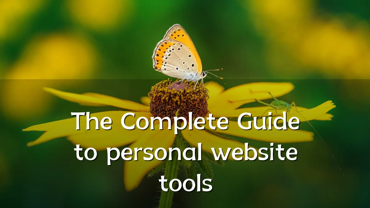 The Complete Guide to personal website tools