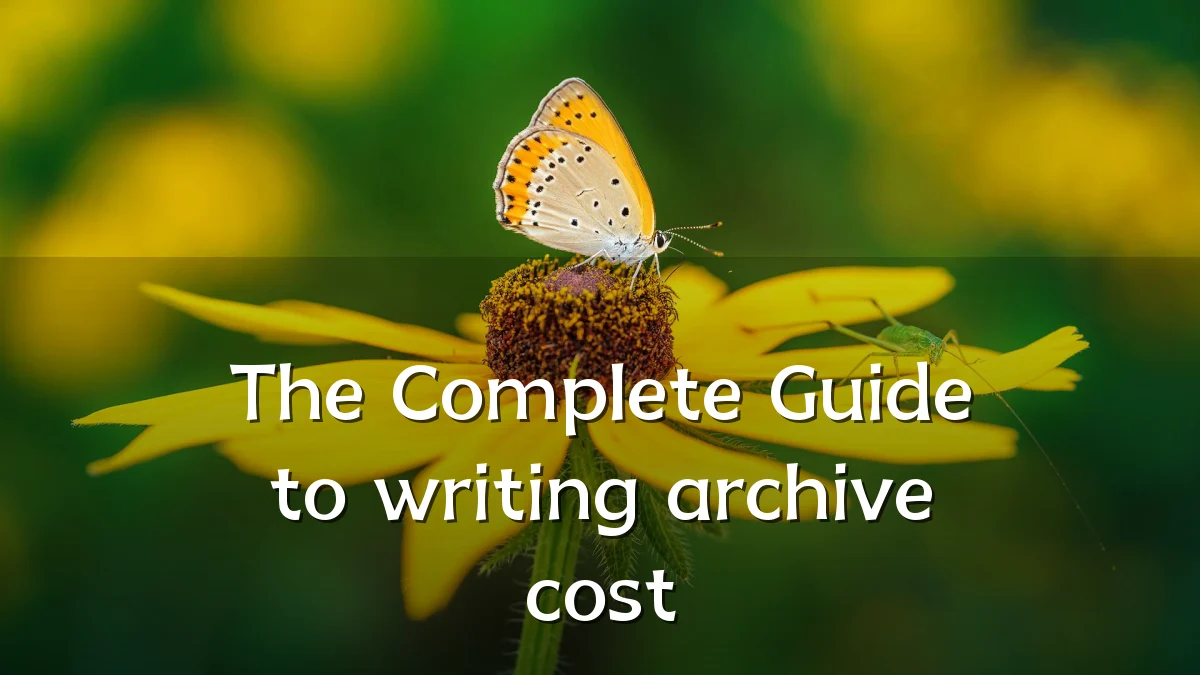 The Complete Guide to writing archive cost